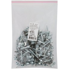 Шурупы кровельные некрашеные, со сверлом 4.8 х 50 100шт Фасовка (23450-0)