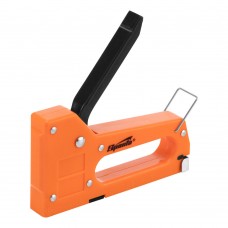 Степлер мебельный пластиковый, со скобами 100 шт, тип скобы 53, 4-8 мм Sparta (42001)