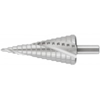 Сверло ступенчатое HSS по металлу, спиральный профиль, 15 ступеней, 4-32 мм