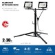 Прожекторы светодиодные на штативе 2 х 30 Вт, 6500 К, IP65, 1.6 м ЗУБР ПСК 30х2 Профессионал 57145-2-30