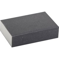 Губка шлифовальная водостойкая четырехсторонняя SiC Р180, 100 х 68 х 26 мм ЗУБР 35612-180