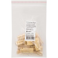 Анкер латунный М12, D 16х40 мм 10 шт Фасовка (26659-0)