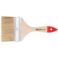 Кисть флейцевая Халяль, толщ. 11 мм, 30% светлый конский волос + 70% PET, дер. ручка, ширина 100 мм (30-0106)