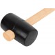 Киянка резиновая, деревянная ручка 50 мм ( 300 гр )