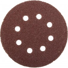 Круг шлифовальный из абразивной бумаги на велкро основе 125 мм, 8 отв., P40, 5 шт STAYER PROFI 3580-125-040