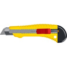 Нож упрочненный 18 мм с метал. направляющей и сдвижным фиксатором FORCE-M STAYER 0913