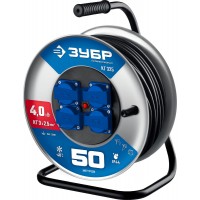 Удлинитель силовой на стальной катушке КГ-325 КГ 3 x 2.5 мм2, 50 м, 4000 Вт, IP44 ЗУБР Профессионал 55079-50_z01