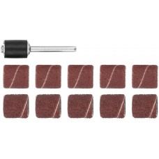 Бандаж наждачный и штифт, набор 11 шт. (36917)