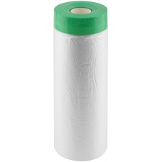 Укрывная пленка с ПЭ-лентой, статически заряжена, 7 мкр., 270 см х 17 м, Clever Cover, 30-7128