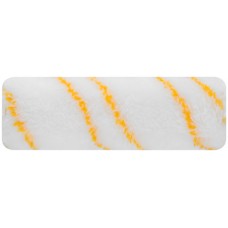 Ролик сменный полиакриловый белый с желтой полосой 