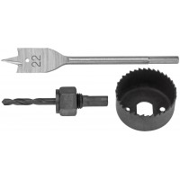 Сверла наборные для замков, набор 3 шт. (22/54 мм) (36349)