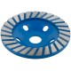 Диск алмазный шлифовальный, посадочный диаметр 22,2 мм, Турбо широкие сегменты 125 мм (39520М)