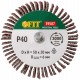Диск лепестковый для дрели радиальный 50х20х6 мм Р 40 (39587)