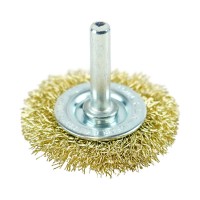 Кордщётка дисковая (латунированная сталь 0.3 мм, диаметр 50 мм, хвостовик 6 мм) BERGER BG1729
