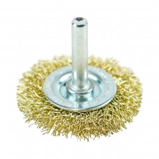 Кордщётка дисковая (латунированная сталь 0.3 мм, диаметр 50 мм, хвостовик 6 мм) BERGER BG1729