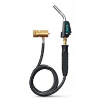 Газовая горелка Blue Fire KS-8000, со шлангом 1.4 м, с пьезоподжигом на баллон, турбо нагрев + 30%, 2000°C KRAFTOOL 55512