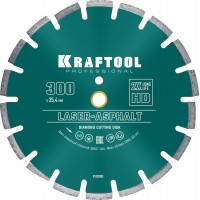 Алмазный диск LASER-ASPHALT, 300 мм (25.4/20 мм, 10?3.2 мм) KRAFTOOL 36687-300