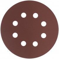Круги шлифовальные с отверстиями (липучка), алюминий-оксидные, 125 мм, 5 шт. Р 600 (39678)