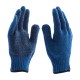 Перчатки трикотажные усиленные, гелевое ПВХ-покрытие, 7 класс, синие Сибртех (68183)