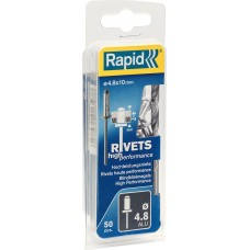 Алюминиевая заклепка 4.8 х 10 мм, 50 шт RAPID 5000387