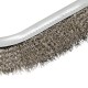 Щетка металлическая с пластмассовой ручкой, нержавеющая проволока DENZEL (748287)