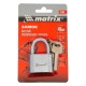 Замок навесной, хромированное покрытие 40 мм Matrix (91800)