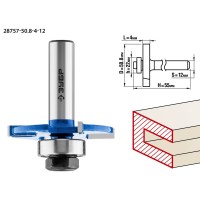 Фреза горизонтально-пазовая 50.8 x 4 мм, хвостовик 12 мм ЗУБР Профессионал 28757-50.8-4-12