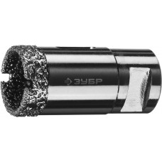 Коронка алмазная вакуумная АВК, d 29 мм, М14, 15 мм кромка ЗУБР Профессионал 29865-29