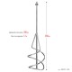 Насадка-миксер М14, d160 мм, для песчано-гравийных смесей снизу-вверх ЗУБР МНП-160