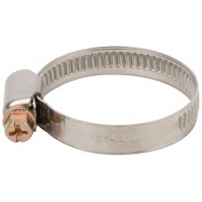 Хомут обжимной (нержавеющая сталь со сваркой) 25-40 мм (64280)