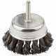 Корщетка чашечная, со шпилькой, стальная витая проволока 75 мм (38478)