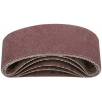 Ленты шлифовальные бесконечные, водостойкие, на тканевой основе, 5 шт., 75х457 мм Р 40 (39682)