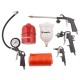 Набор пневмоинструмента, 5 предметов, быстросъемное соединение, краскораспылитель с верхним бачком Matrix (57304)