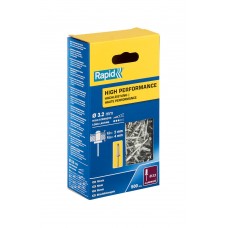 Алюминиевая высокопроизводительная заклепка R:High-performance-rivet, 3.2 х 8 мм, 500 шт RAPID 5001431