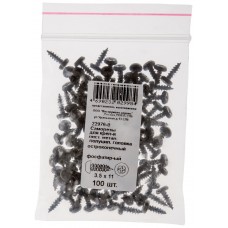 Саморез для креп-я лист. метал. полуцил. головка остроконечный,фосфатир-ый 3.5х11 100 шт (фасовка) (22976-0)