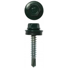 Саморез кровельный 35 х 4.8 мм, RAL 6005 зелёный насыщенный, 380 шт Профессионал СКД ЗУБР 4-300315-48-035-6005