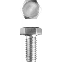 Болт M5 x 10 мм, кл. пр. 5.8, цинк, 5 кг, ГОСТ 7798-70 ЗУБР 303080-05-010