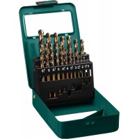 Набор сверл по металлу COBALT-8, 19 шт, (1–10 мм), сталь М42, HSS-Co(8%) KRAFTOOL 29656-H19