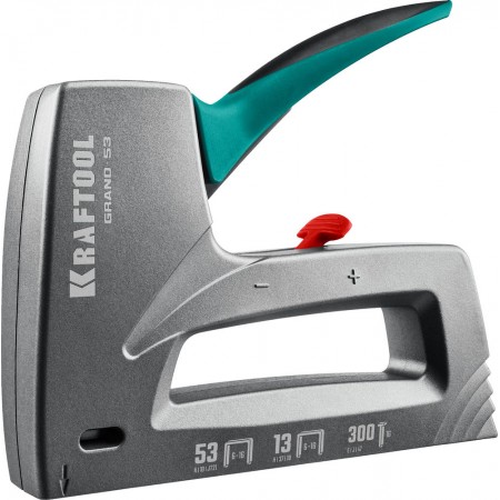 Алюминиевый рессорный степлер GRAND-53, тип 53 (A/10/JT21) 23GA (6 - 16 мм)/13/300 KRAFTOOL 3193