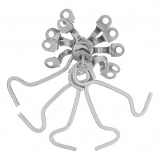 Крючок-ветровой КР-75, цинк, 5 шт, (Металлист) (91532)