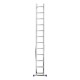 Лестница, 2 х 12 ступеней, алюминиевая, двухсекционная, Сибртех (97912)