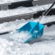 Лопата для уборки снега, полипропилен, 365х460х1500мм, алюминиевый черенок, ПВХ накладка, LUXE Palisad (61794)