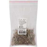 Шурупы желтопассированные, универсальные 3,5 х 30 100 шт Фасовка (21230-0)