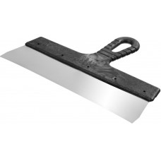 Нержавеющий фасадный шпатель 300 мм пластиковая ручка СИБИН 10079-300_z01