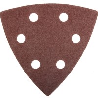 Треугольник шлифовальный 93?93?93мм Мастер универсальный на велкро основе 6 отверстий Р120 5шт ЗУБР 35583-120