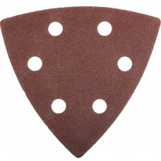 Треугольник шлифовальный 93?93?93мм Мастер универсальный на велкро основе 6 отверстий Р120 5шт ЗУБР 35583-120