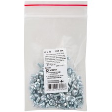 Винт с полуцилиндрич. головкой с полной резьбой оцинков. DIN 7985 4х8 100 шт Фасовка (27700-0)