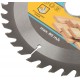 Диск пильный для циркулярных пил по дереву 190 х 30 х 40T + 2 кольца: 30/20 и 20/16 мм (37664М)