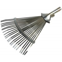 Регулируемые веерные грабли GR-46R, 22 плоских зубца, ширина 280 - 460 мм, оцинкованная сталь, без черенка GRINDA 8-421875_z01
