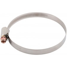 Хомут обжимной (нержавеющая сталь со сваркой) 60-80 мм (64287)
